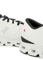 ON Cloud X 4 Panelled Mesh-knit Sneakers Ivory