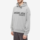 Moncler Grenoble Men's Logo Popover Hoodie in Grey