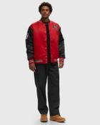 Mitchell & Ness Nfl Primetime Heavyweight Satin Jacket Vintage Logo San Francisco 49 Ers   Black/Red     College Jackets/Team Jackets   S