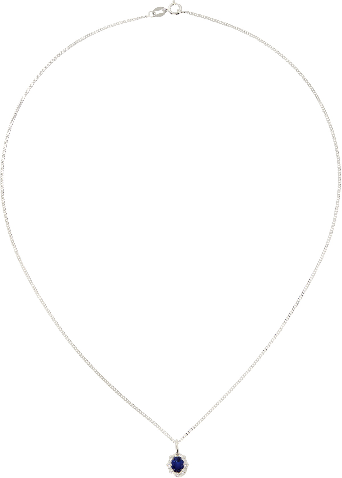 Bleue Burnham Silver Mini Bamboo Pendant Necklace