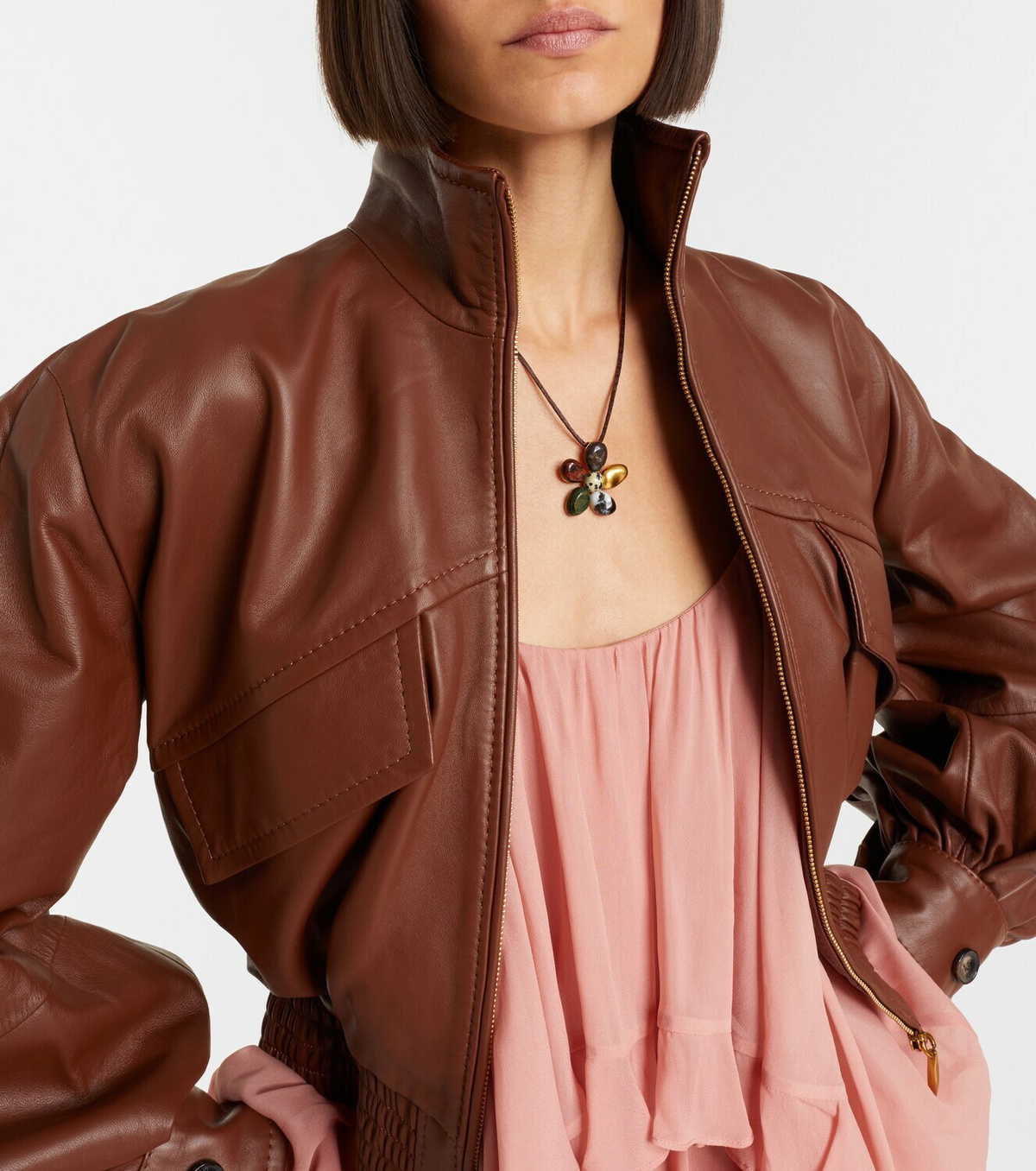 Zimmermann Norma 16kt gold-plated pendant necklace