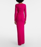 Safiyaa Emmina draped crêpe gown