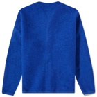 Universal Works Men's Wool Fleece Cardigan in Blue