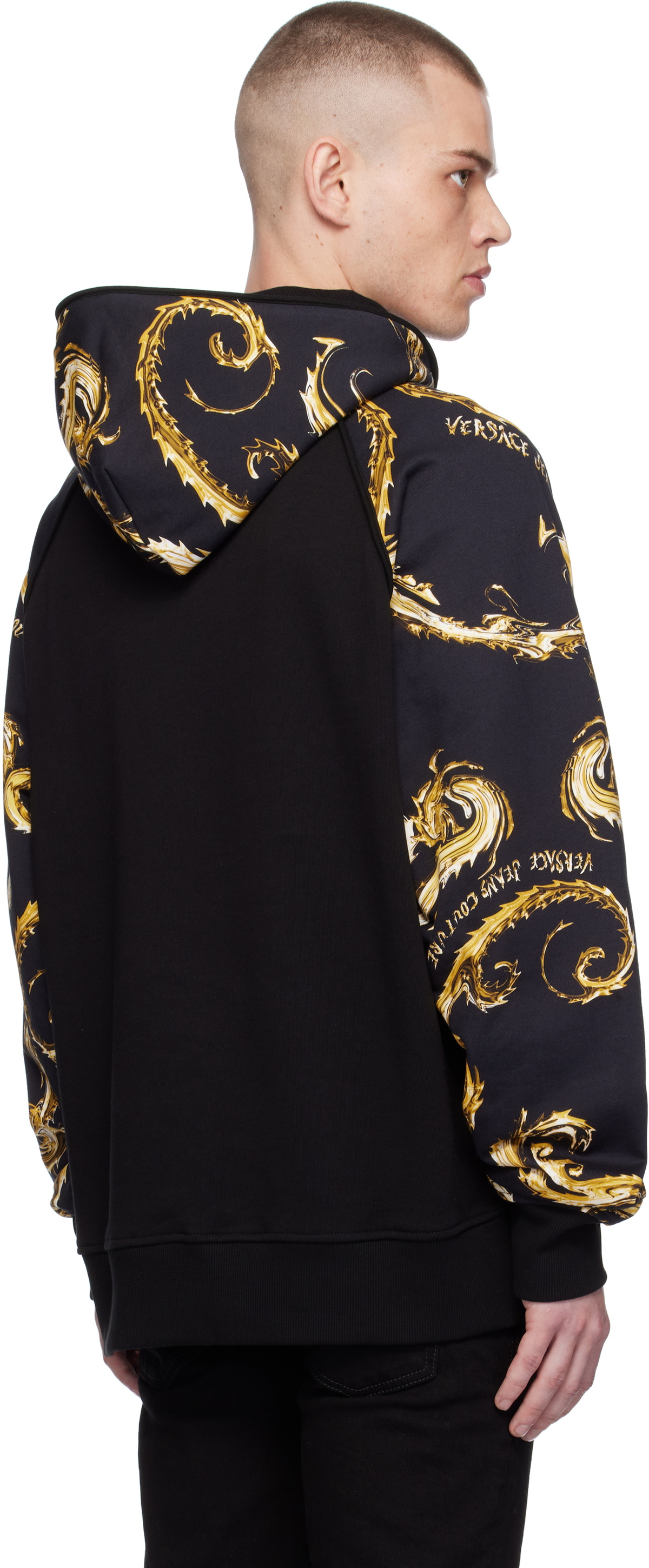 Versace Jeans Couture Black Chromo Couture Hoodie