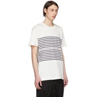 mastermind WORLD White Striped Logo T-Shirt