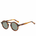 Oscar Deen Panda Sunglasses in Umber/Moss 