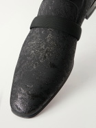 Christian Louboutin - Dandy Deco Jacquard Loafers - Black