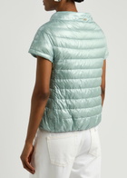 Herno Quilted Shell Gilet Light Blue