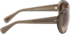 Oliver Peoples Taupe Maridan Sunglasses