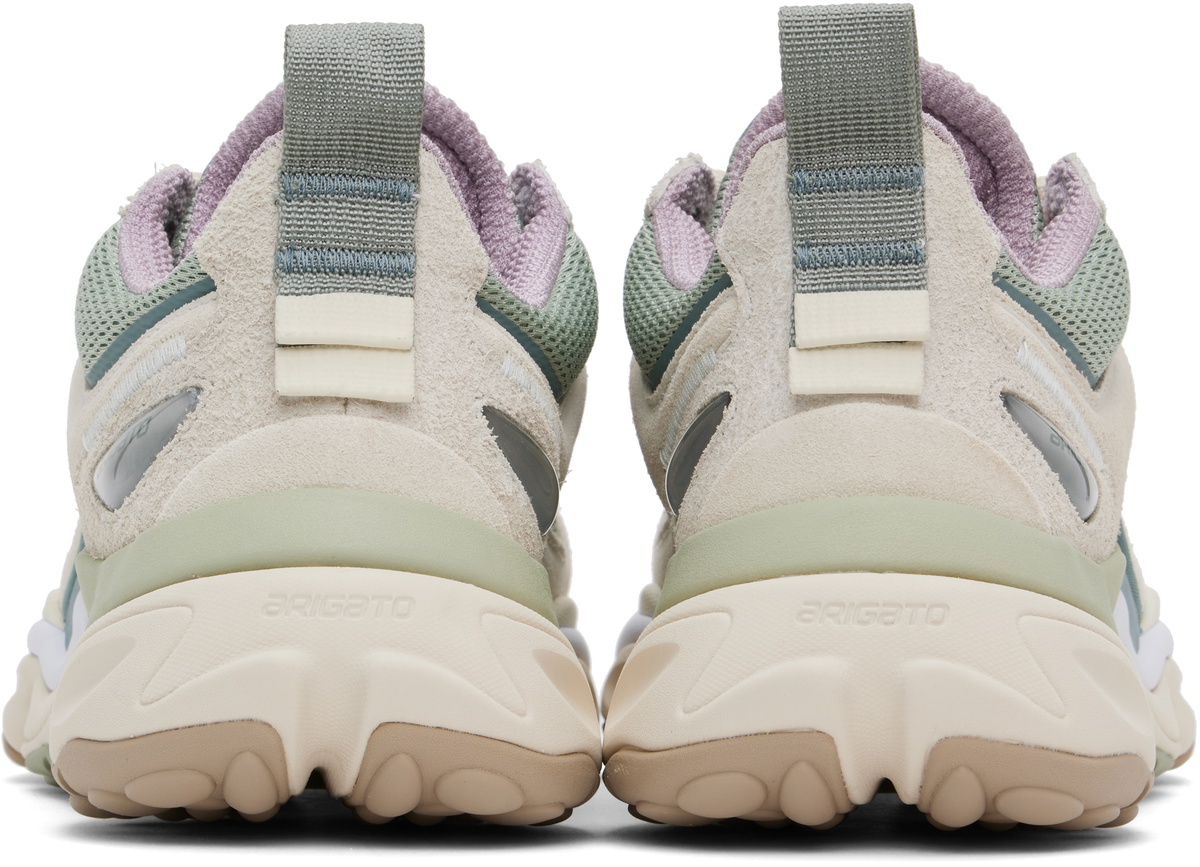 Axel Arigato Off-White & Green Satellite Runner Sneakers