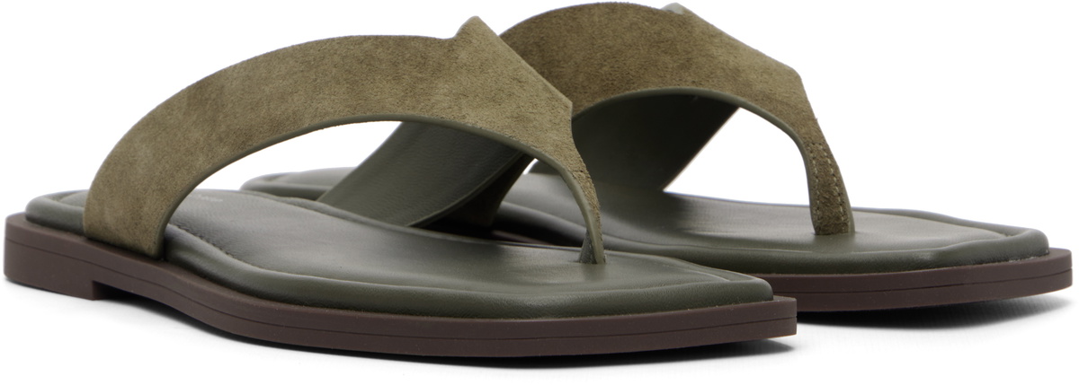 rag & bone Khaki Gracie Thong Sandals