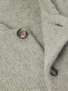 Incotex - Zanone Wool and Cashmere-Blend Felt Bomber Jacket - Green