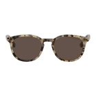 McQ Alexander McQueen White and Tortoiseshell Square Sunglasses