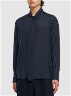 VALENTINO - Silk Long-sleeved Scarf Shirt