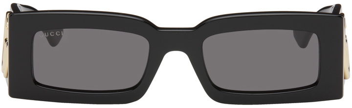 Photo: Gucci Black Rectangular Sunglasses