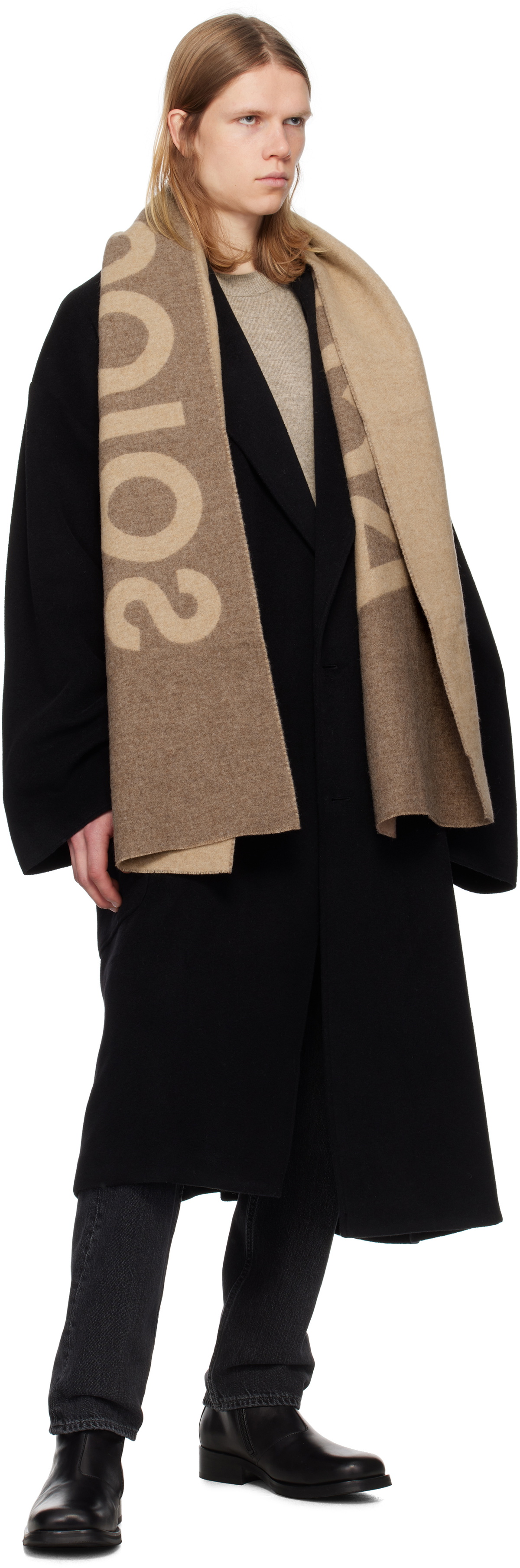 acne studious JACQUARD LOGO SCARF Acne Studios - Logo jacquard