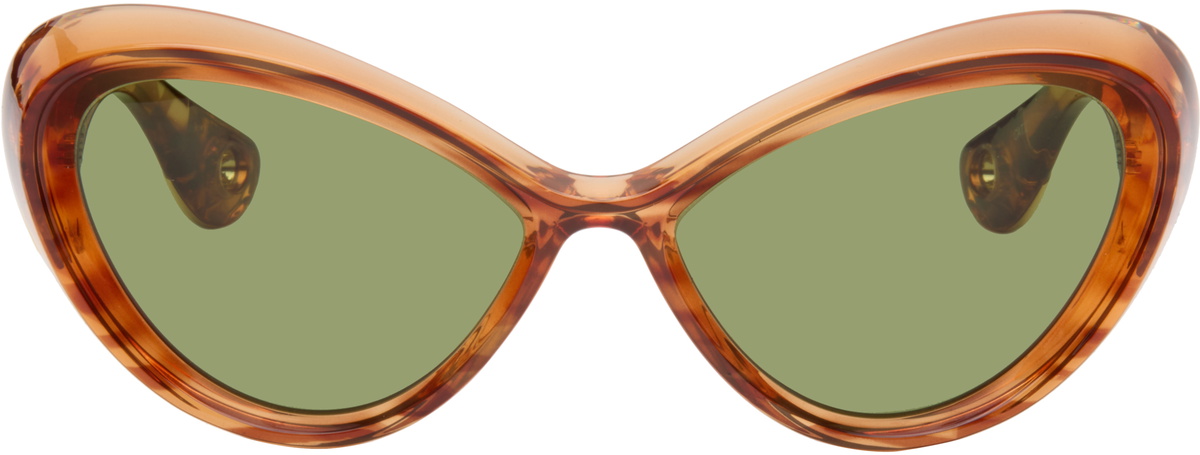 Jean Paul Gaultier Brown 'The Parisian Cat' Sunglasses