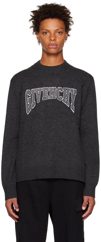 Photo: Givenchy Gray Varsity Sweatshirt