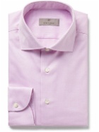 Canali - Slim-Fit Cutaway-Collar Cotton-Jacquard Shirt - Pink