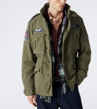 Polo Ralph Lauren Checked fringed wool scarf