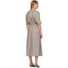 3.1 Phillip Lim Grey Wool Flannel Dolman Dress