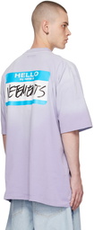 VETEMENTS Purple 'My Name Is' T-Shirt