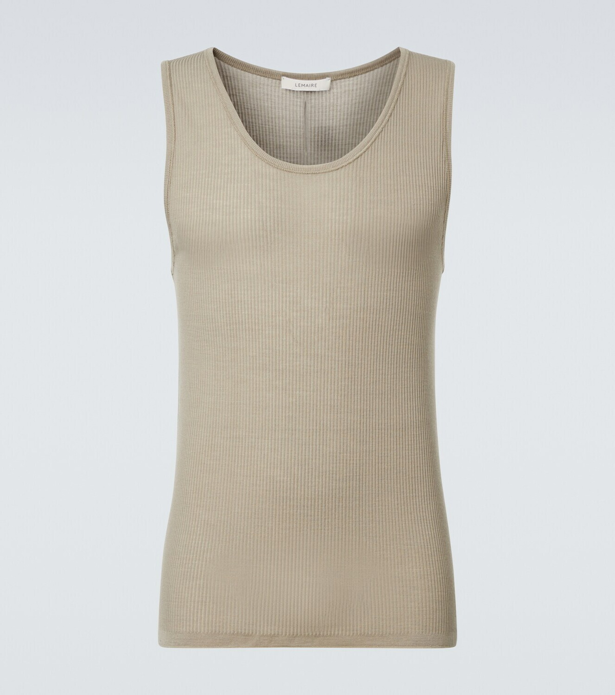 Lemaire Ribbed-knit wool tank top