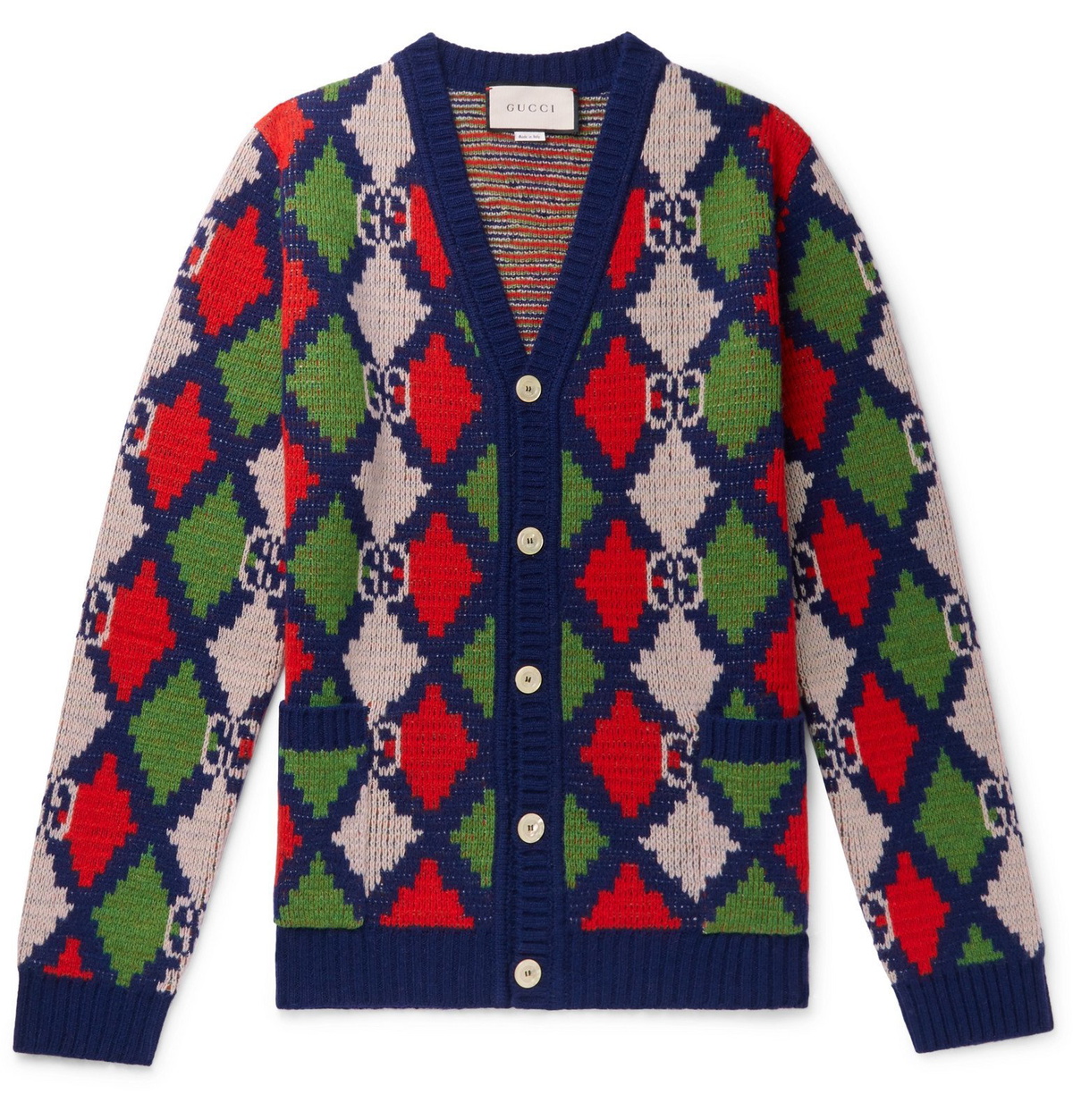 Gucci - Argyle Wool Cardigan - Multi Gucci