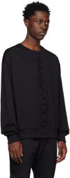 Dolce & Gabbana Black Crewneck Sweatshirt