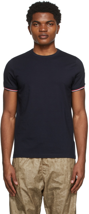 Photo: Moncler Navy Maglia T-Shirt