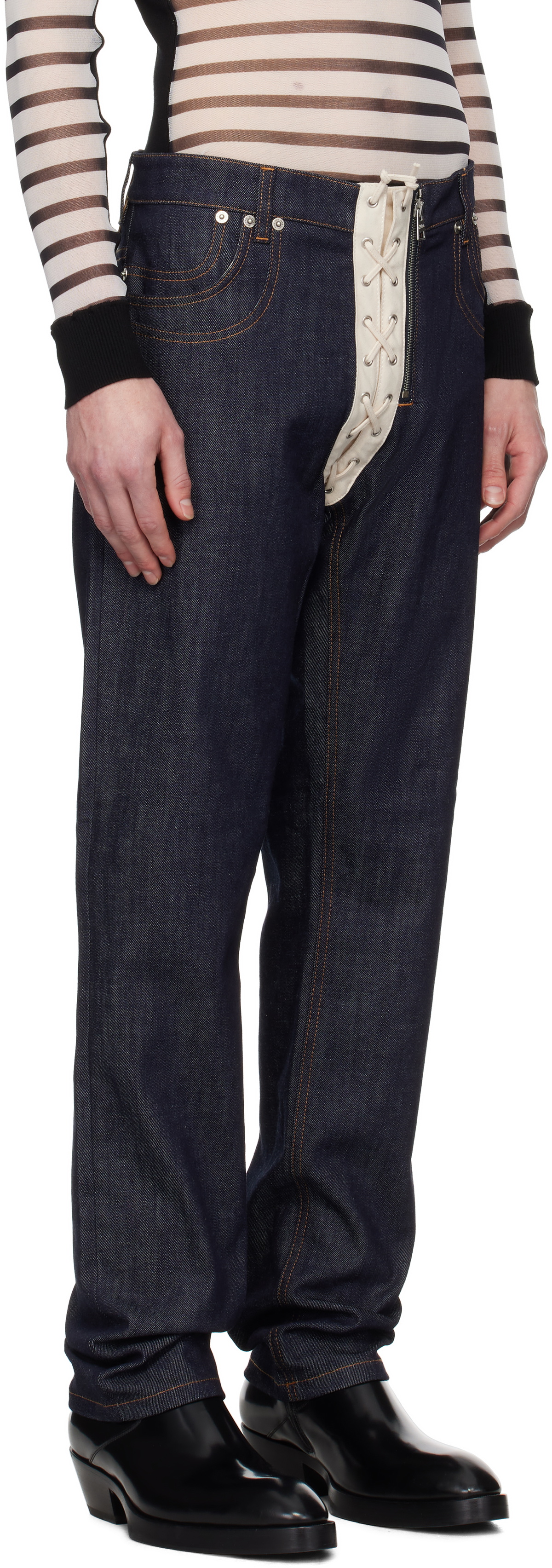 Jean Paul Gaultier ストレッチデニム サルエル イージーパンツ JEAN