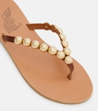 Ancient Greek Sandals Endoxi studded leather thong sandals