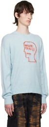 Brain Dead Blue Superfuzz Sweater