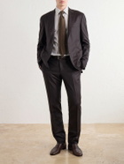 Canali - Slim-Fit Tapered Wool-Flannel Suit Trousers - Brown