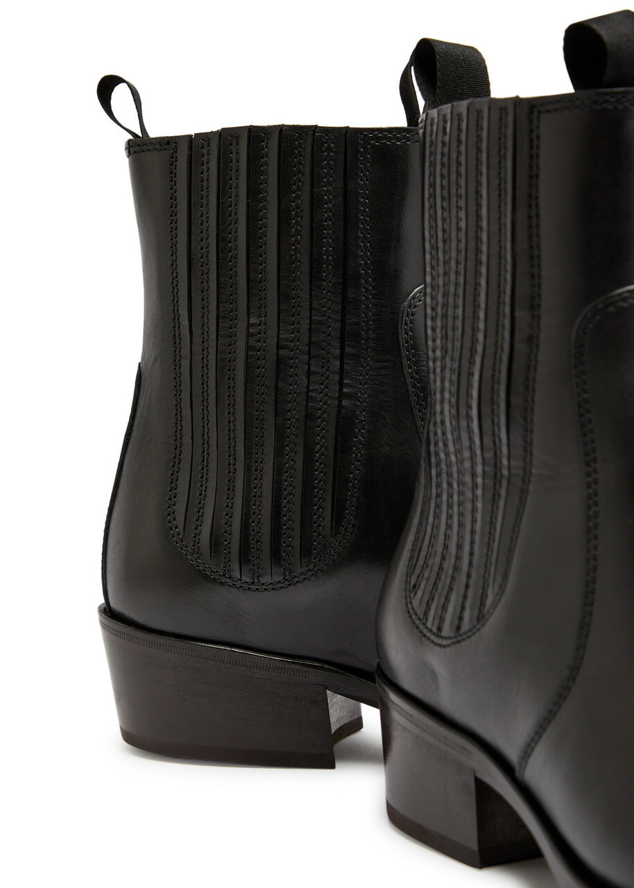Lemaire Leather Chelsea Boots Black