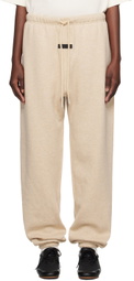 Fear of God ESSENTIALS Beige Drawstring Lounge Pants
