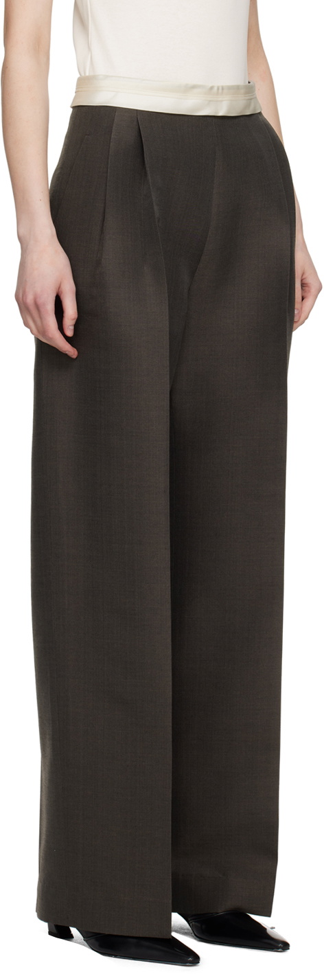 GIA STUDIOS Gray Pleated Trousers