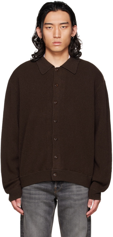 Photo: YMC Brown Rat Pack Cardigan