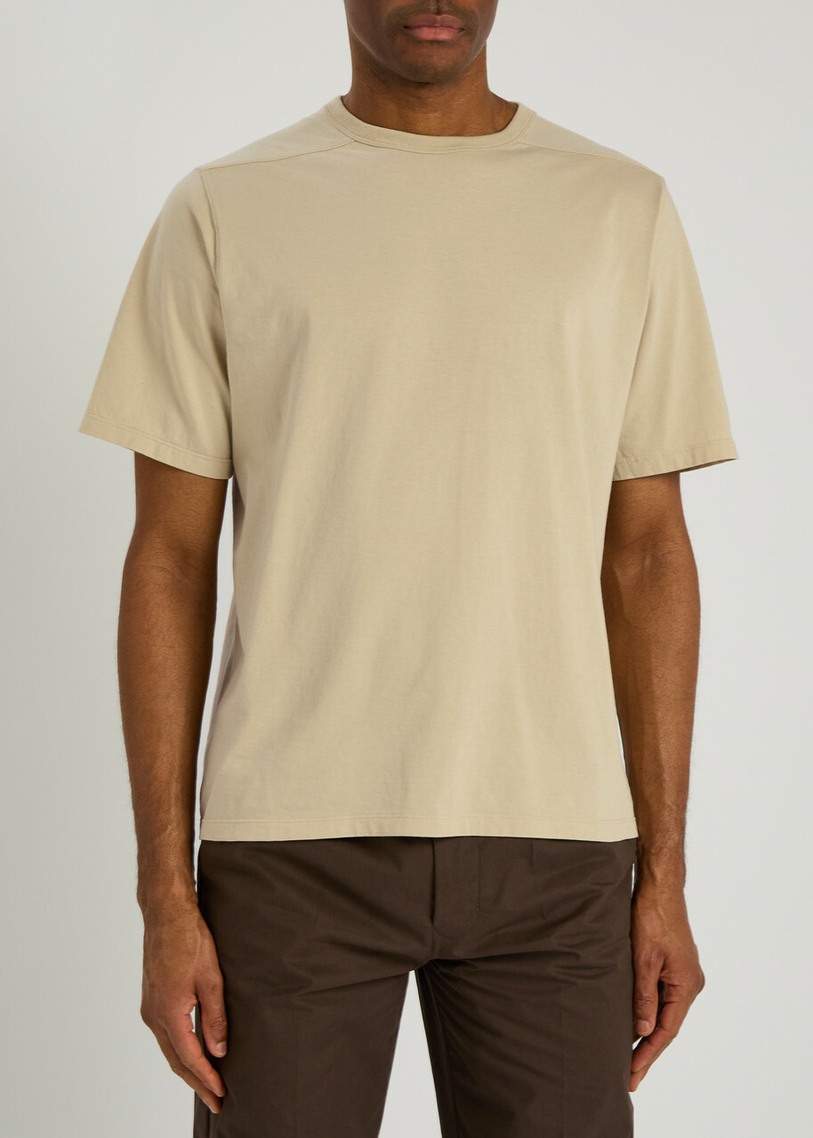 Rick Owens Brad Cotton T-shirt Sand