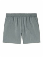 SSAM - Straight-Leg Silk-Blend Shorts - Gray
