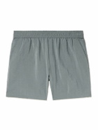 SSAM - Straight-Leg Silk-Blend Shorts - Gray