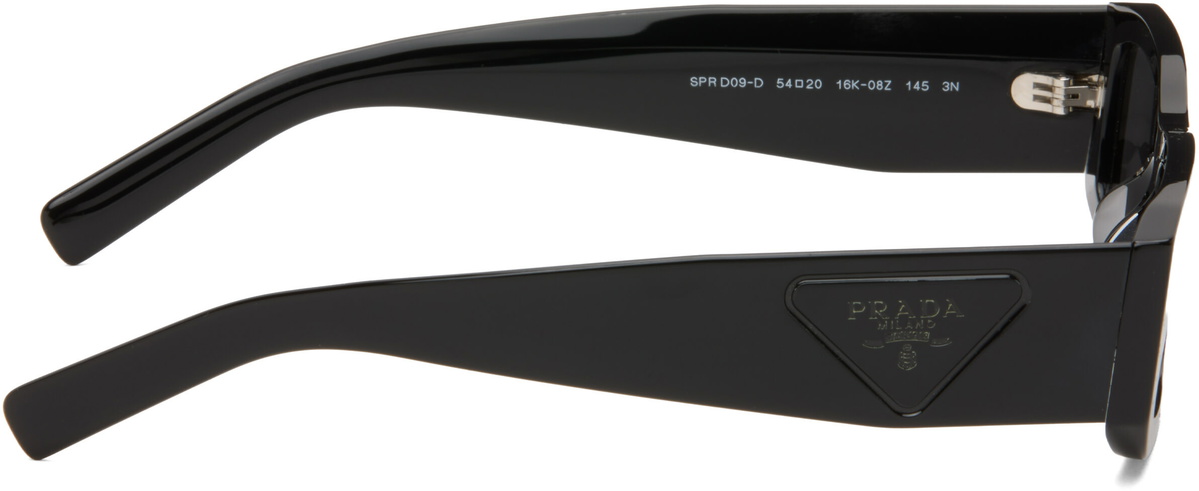 Prada Eyewear Black Rectangular Sunglasses