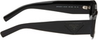 Prada Eyewear Black Rectangular Sunglasses