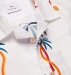 PS by Paul Smith - Camp-Collar Printed Cotton-Poplin Shirt - Men - White