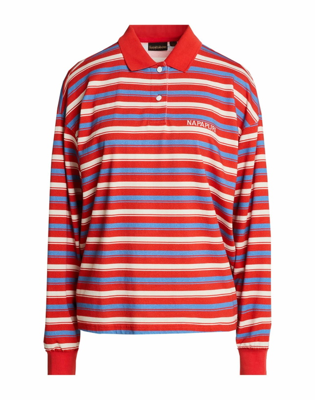 Photo: Napapijri E-lehua Ls W Womens Polo shirt in Red