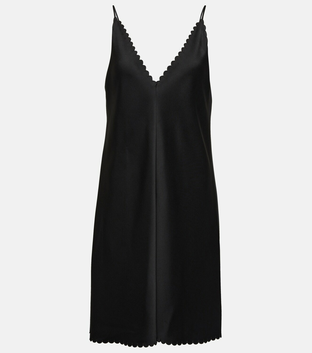 Jil Sander Scalloped crêpe minidress