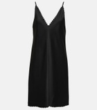 Jil Sander Scalloped crêpe minidress