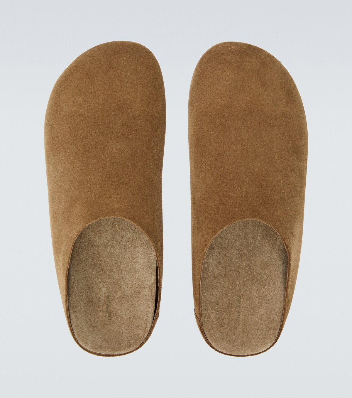 The Row Hudson suede mules