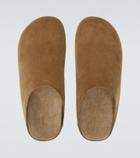 The Row Hudson suede mules