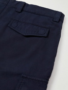 Brunello Cucinelli - Straight-Leg Cotton-Twill Cargo Trousers - Blue